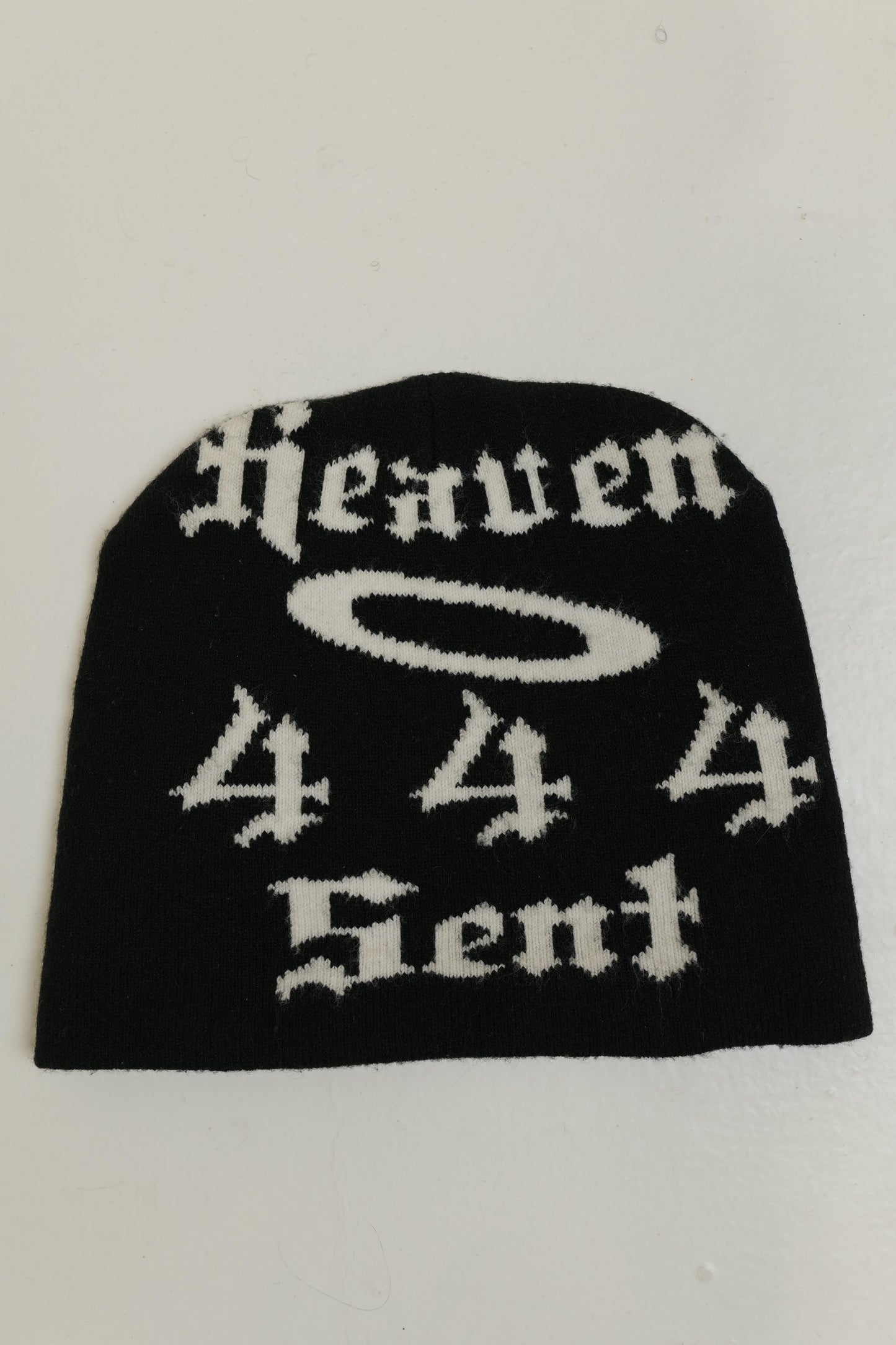 BLACK RECARTI HEAVEN SENT BEANIE (UNCUFFED)